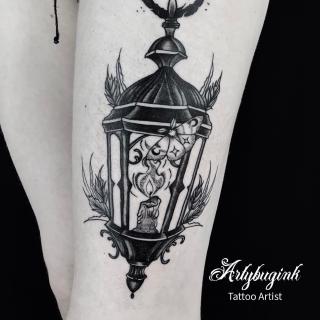 Lantern tattoo by Artybugink